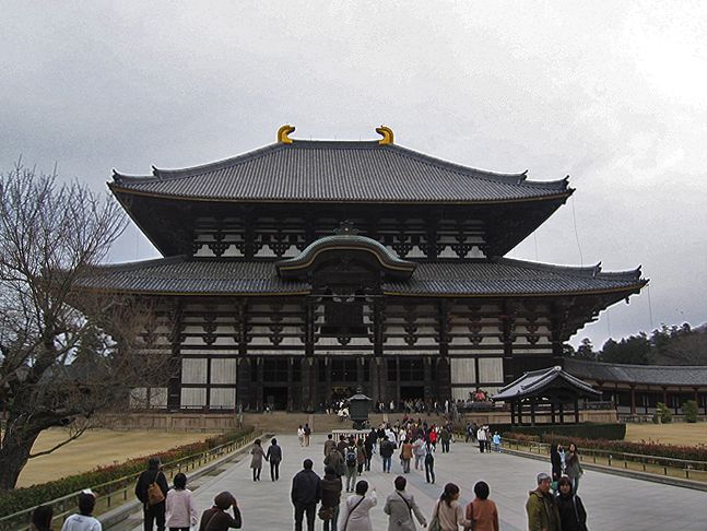 Der Todai-ji-Tempel in Nara, Japan