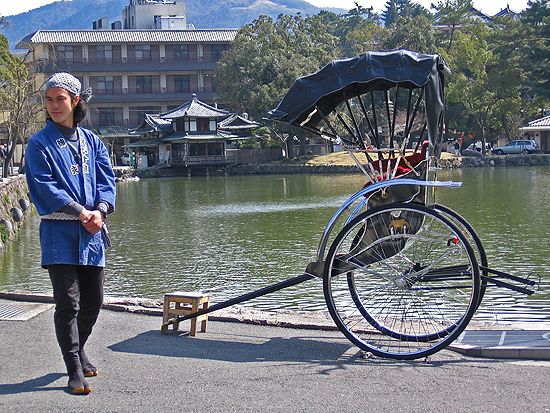 Rikscha-Fahrer in Nara, Japan