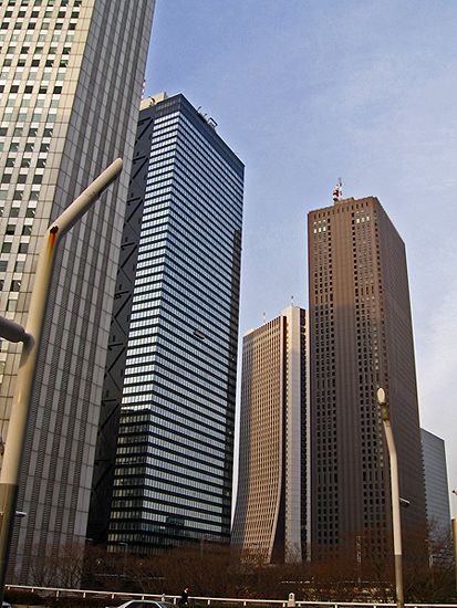 Wolkenkratzer in Westshinjuku, Tokyo